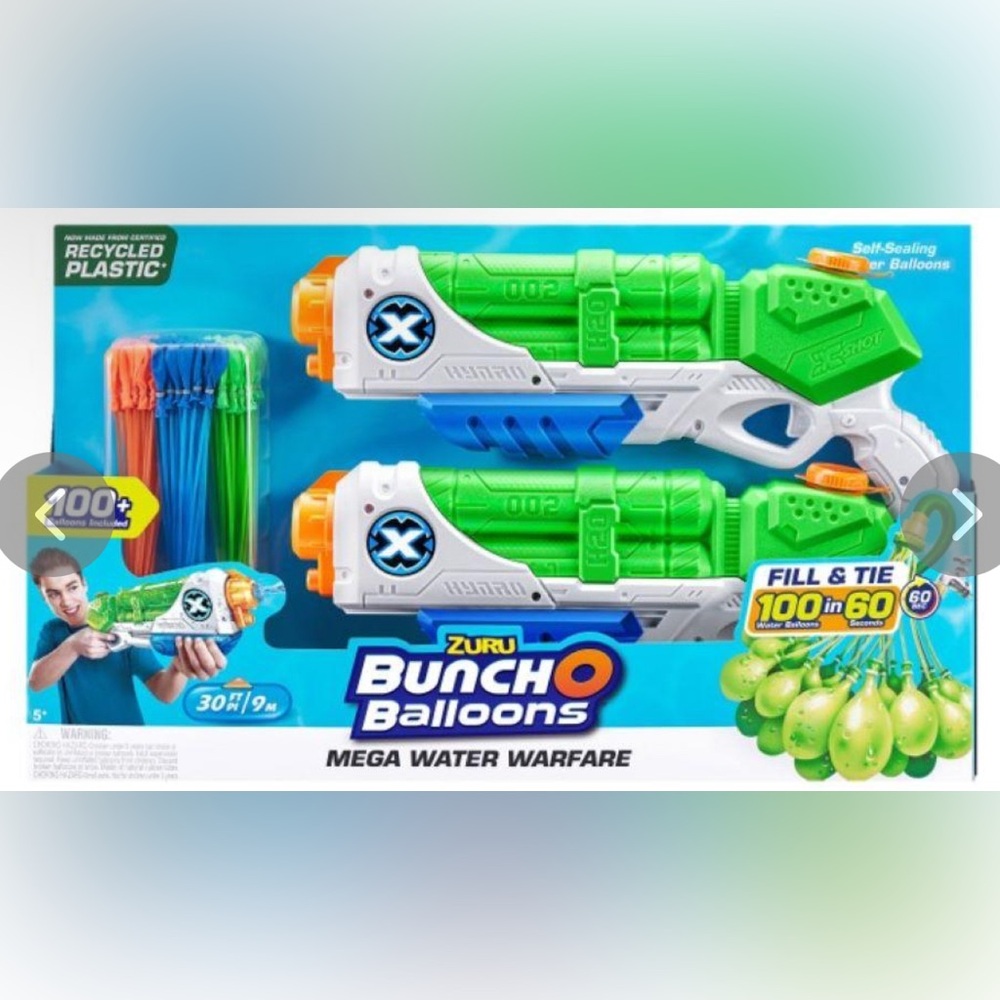 NEW| Bunch O Balloons Mega Water Warfare - Green and Orange